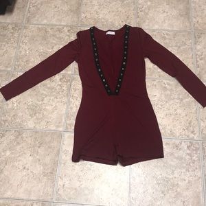 One piece long sleeve shorts